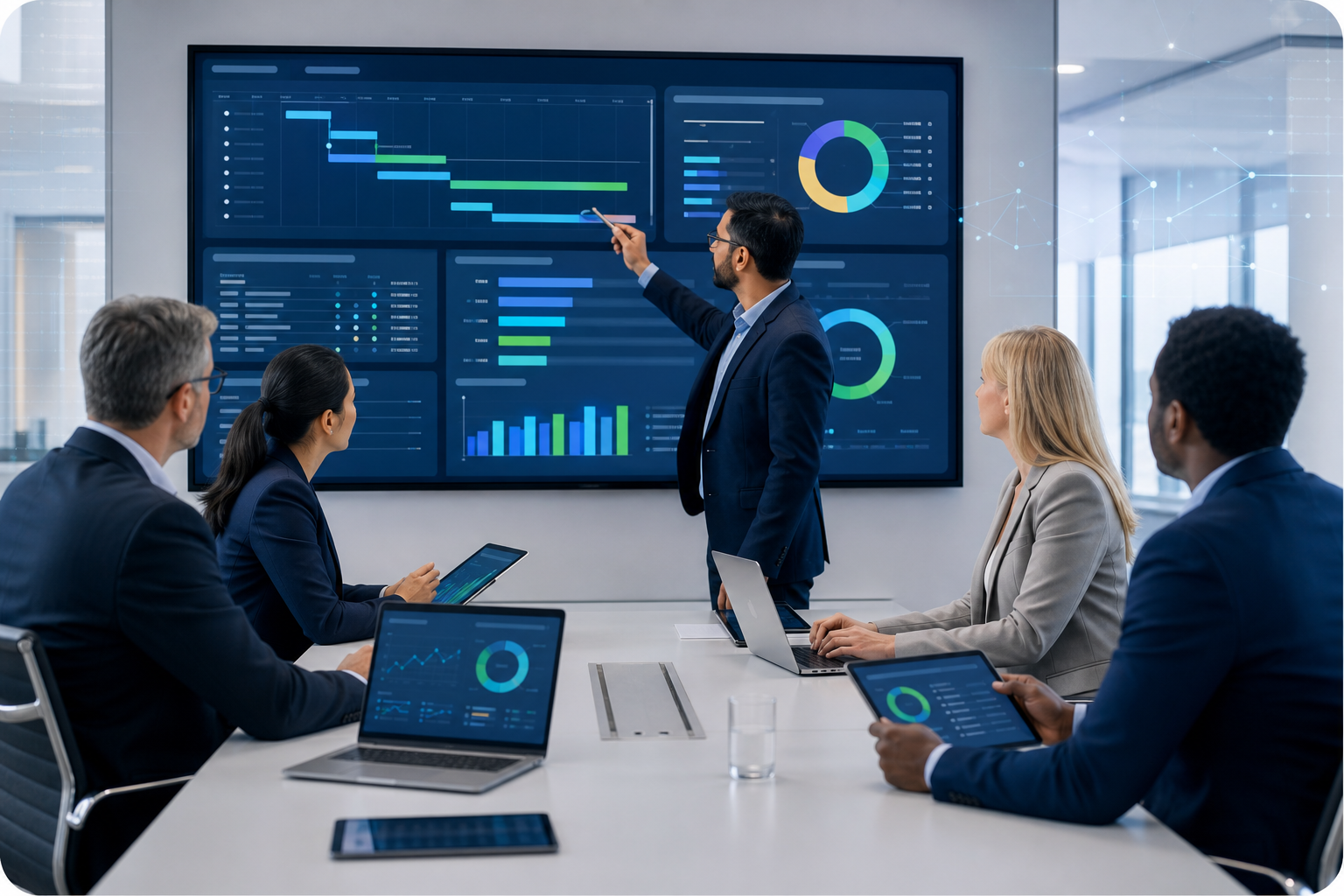 Integrated enterprise project and operations dashboard